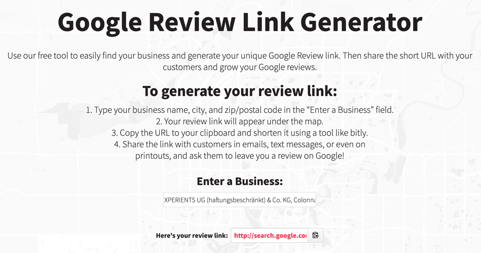 google review link generator