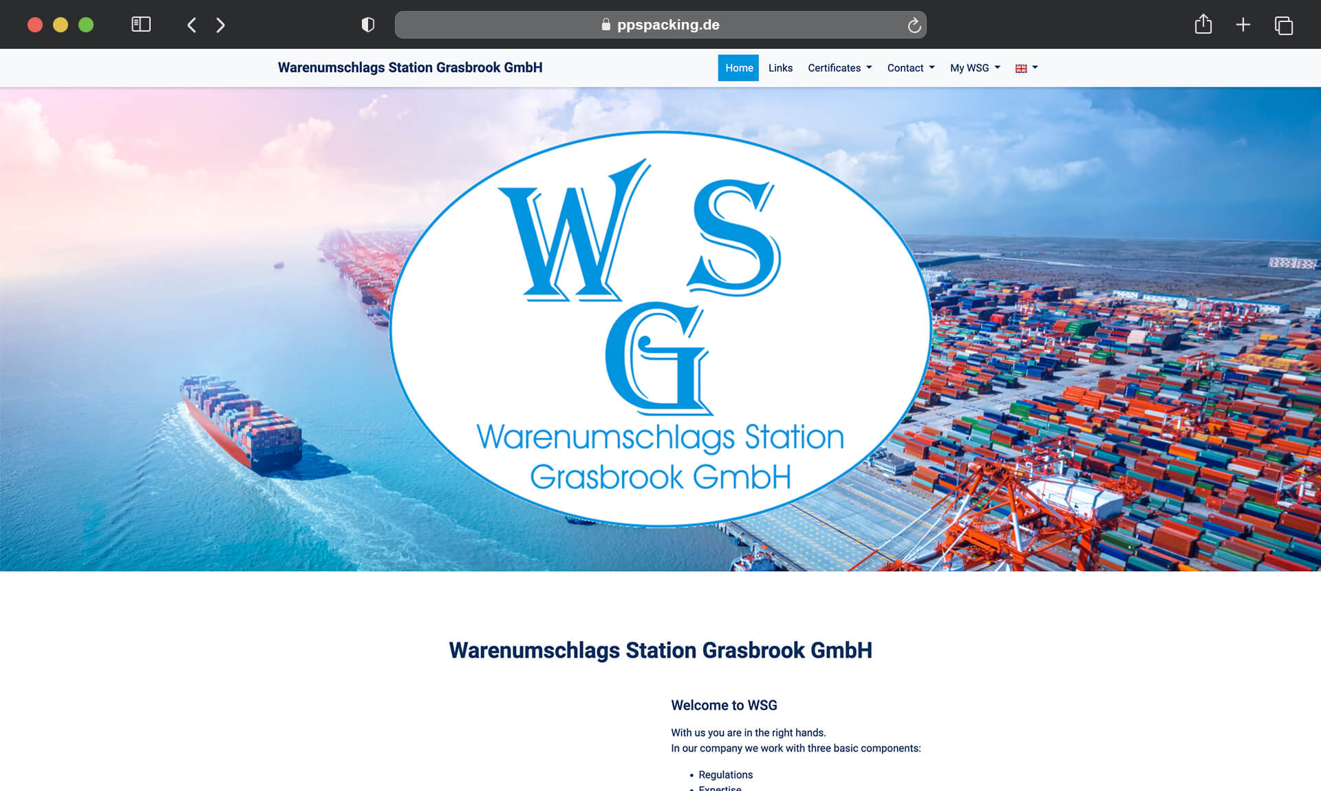 browser mockup shows pps website before relaunch